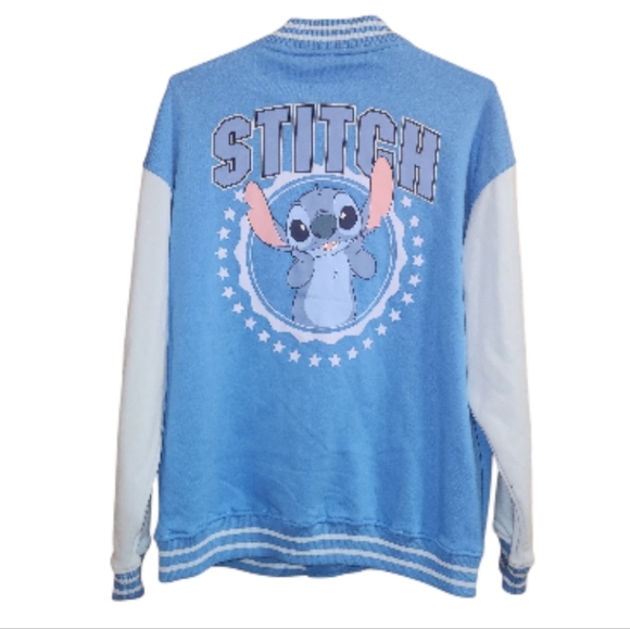 Disney Stitch Blue Button-Up Jacket NWOT - Picture 2 of 4